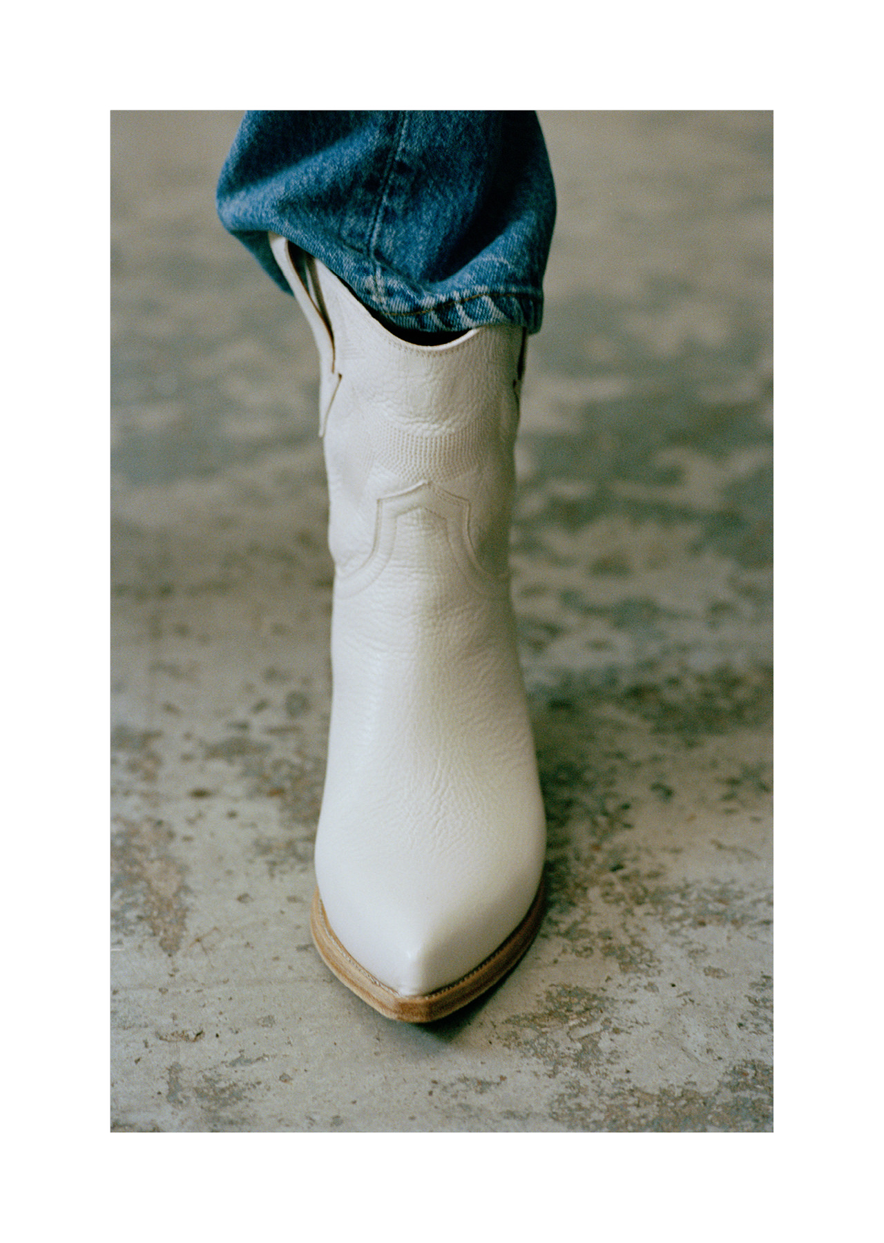 STIVALE ELISE MID TEXANO IN PELLE PANNA STIVALE ELISE MID TEXANO IN PELLE PANNA
