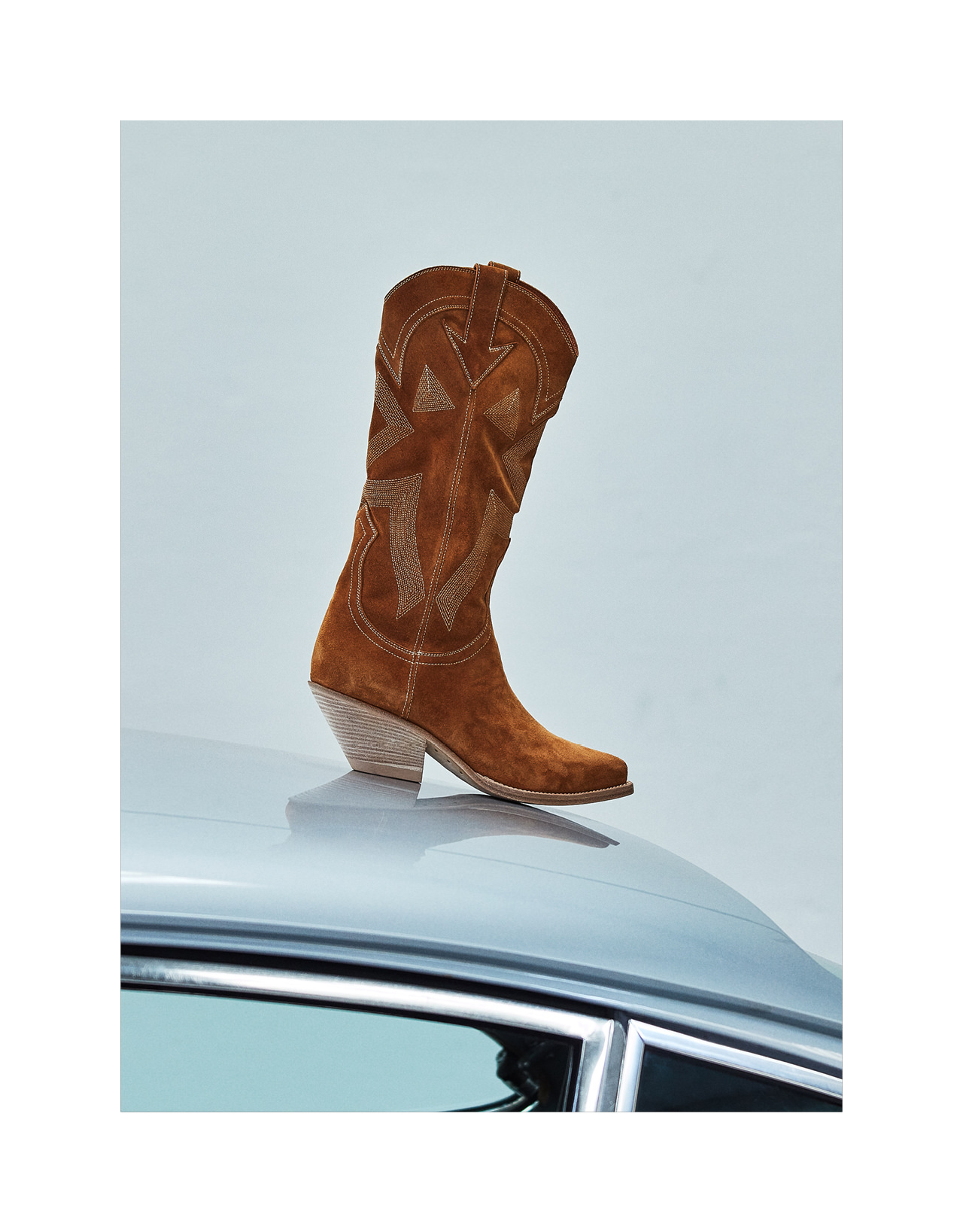 STIVALE ELISE TEXANO ALTO IN SUEDE RAME STIVALE ELISE TEXANO ALTO IN SUEDE RAME