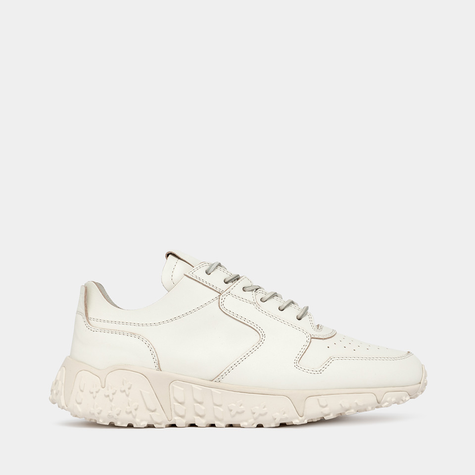 VINCI X SNEAKERS IN CREAM WHITE LEATHER
