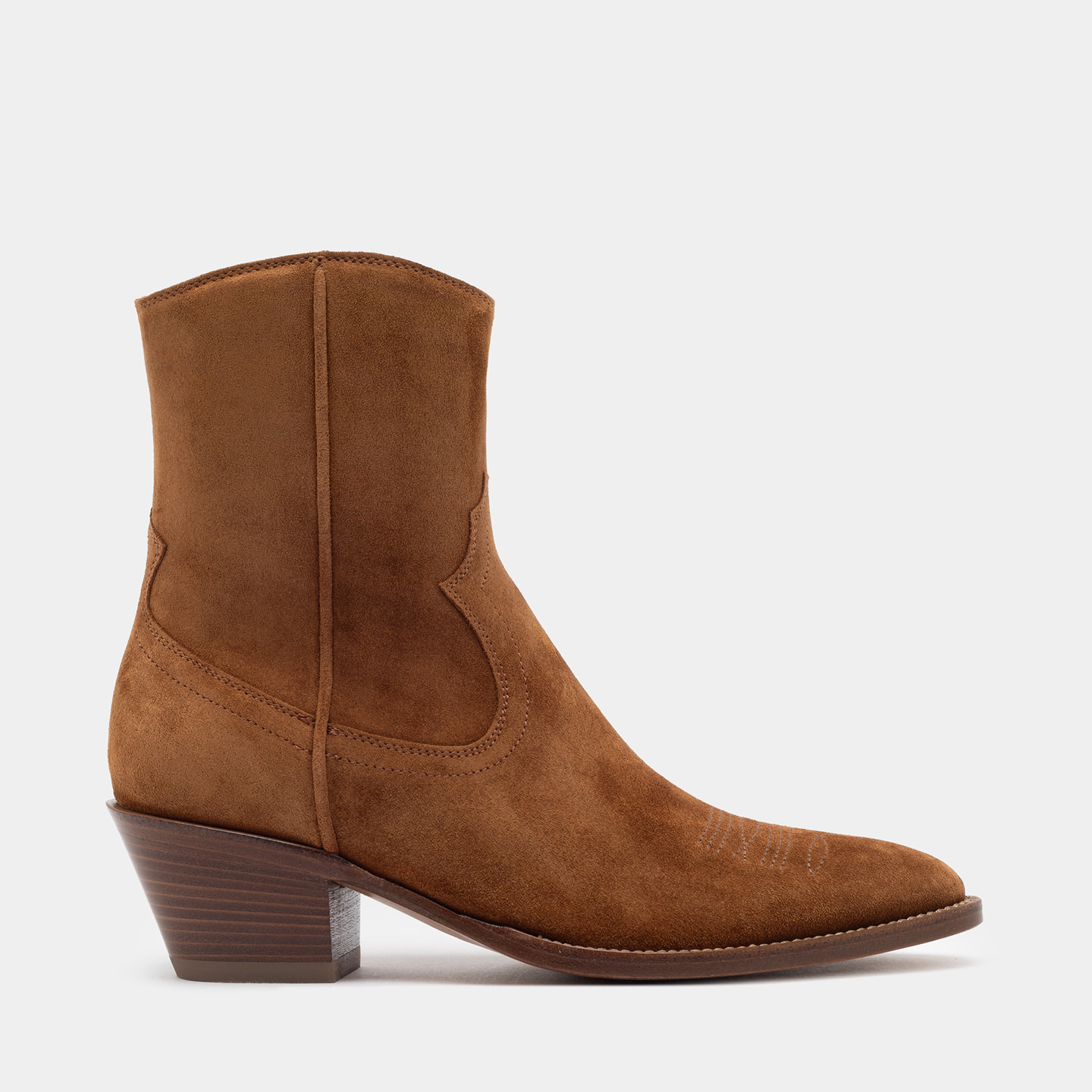 STIVALETTO ANNIE IN SUEDE TERRA