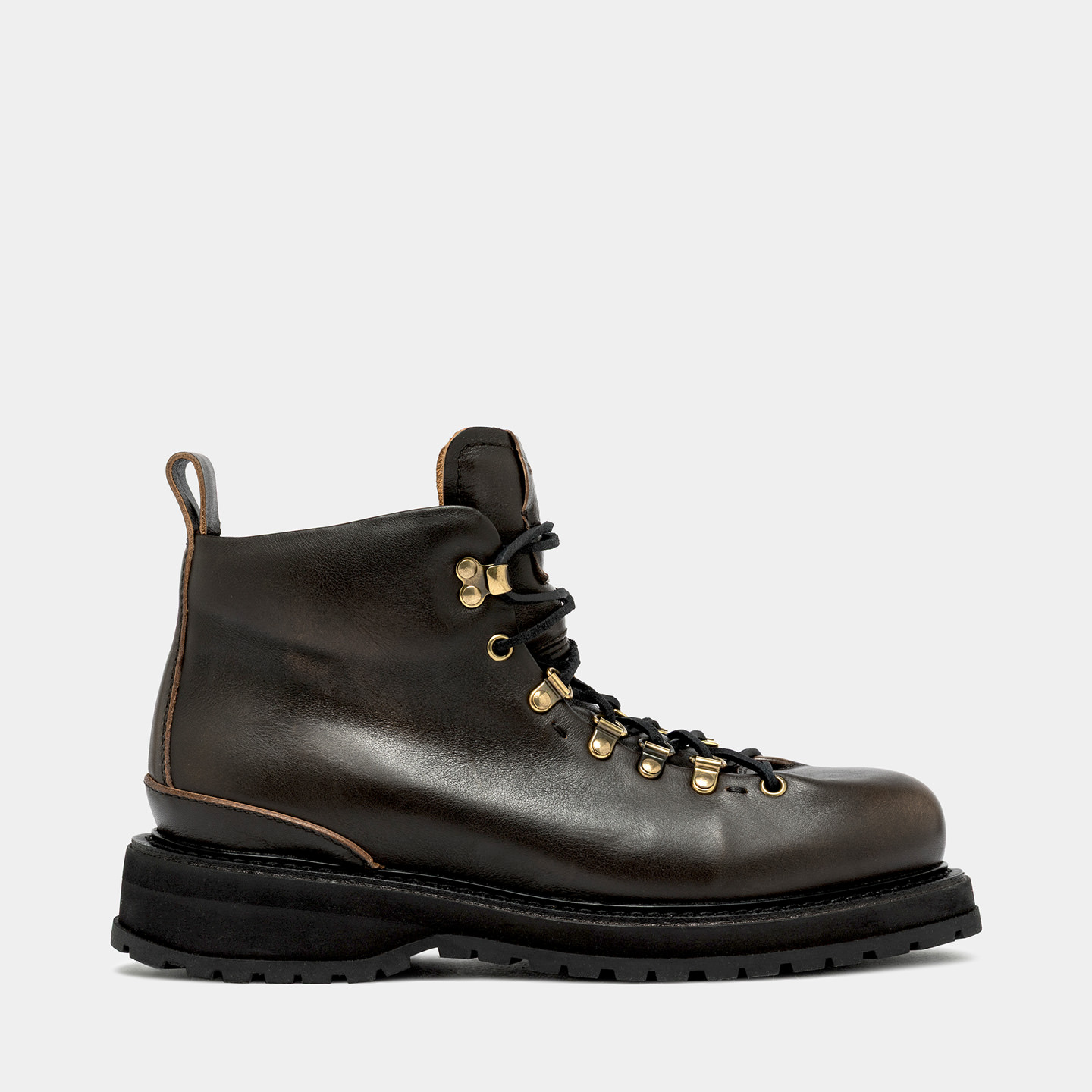 BUTTERO ALPI TREKKING BOOTS IN WALNUTS AGED LEATHER B10570ETRUSVT