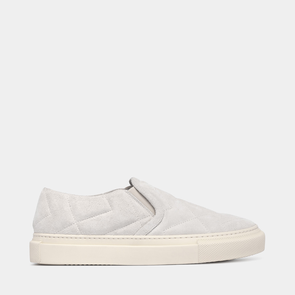 BUTTERO: SLIP ON TANINO IN SUEDE LAMB