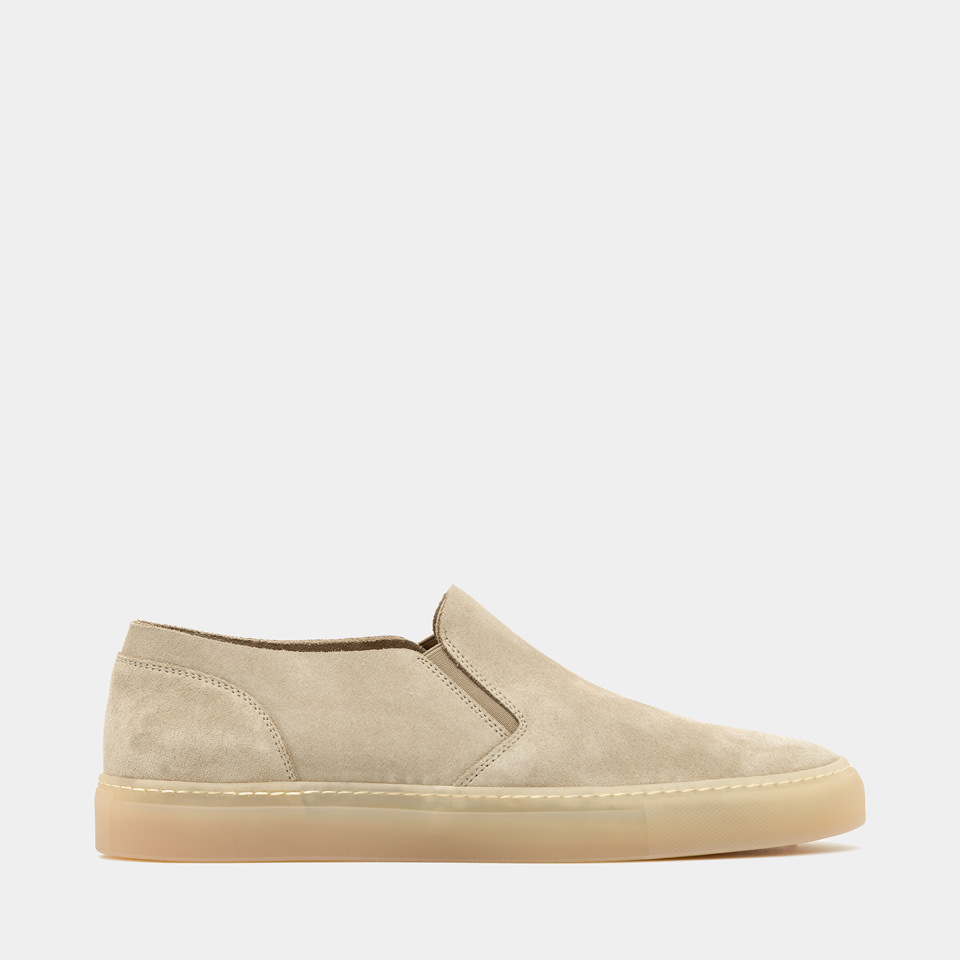 BUTTERO: TANINO SNEAKERS IN BEIGE SUEDE