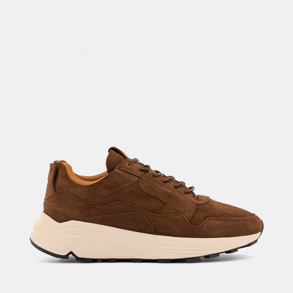 BUTTERO: SNEAKER VINCI IN SUEDE SIGARO