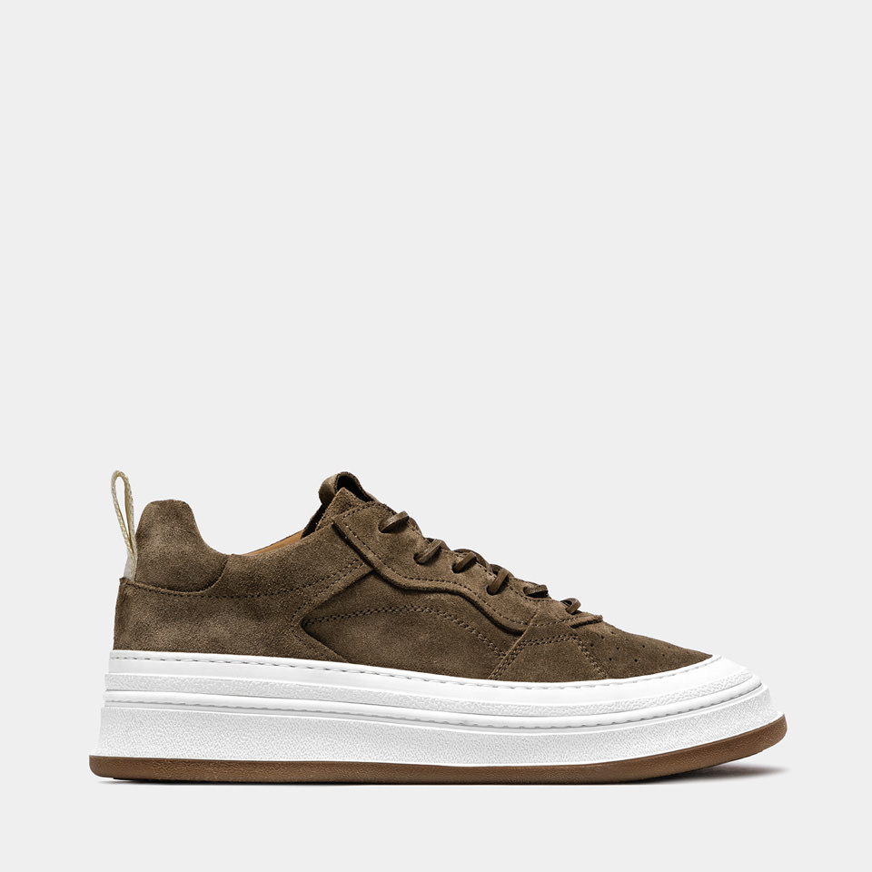 BUTTERO: SNEAKERS CIRCOLO IN SUEDE COCCO