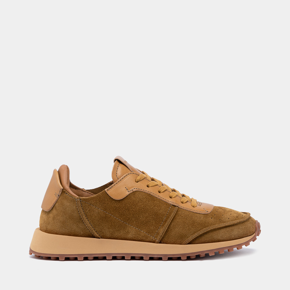 BUTTERO: SNEAKERS FUTURA IN SUEDE CURRY