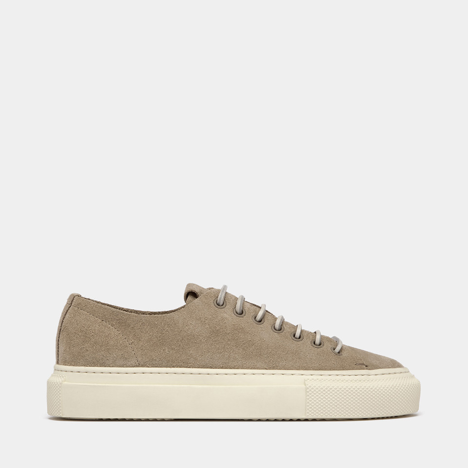 BUTTERO: SNEAKERS TANINA IN SUEDE SAND