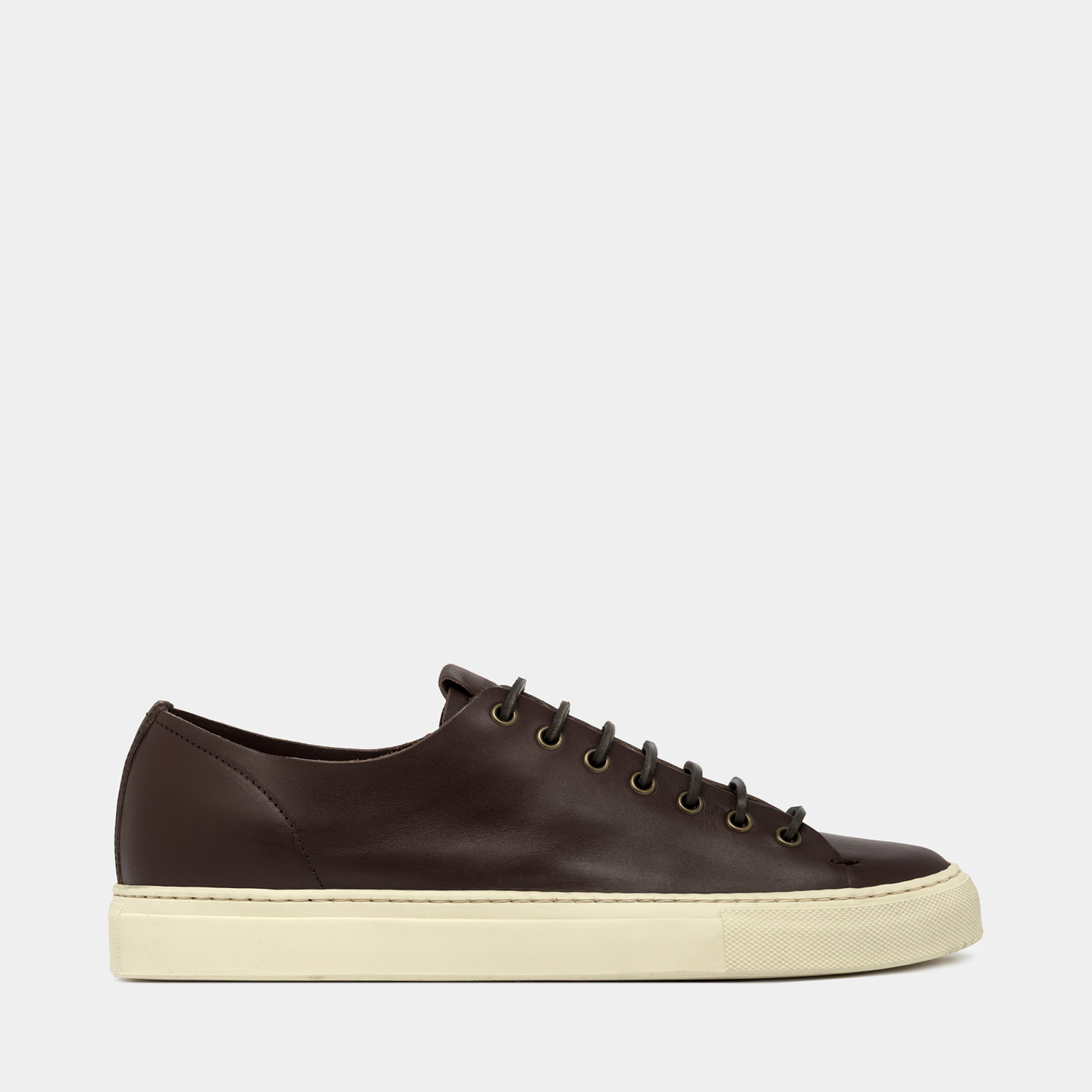 BUTTERO TANINO SNEAKERS IN EBONY LEATHER B11600ETRUS-UG1/03