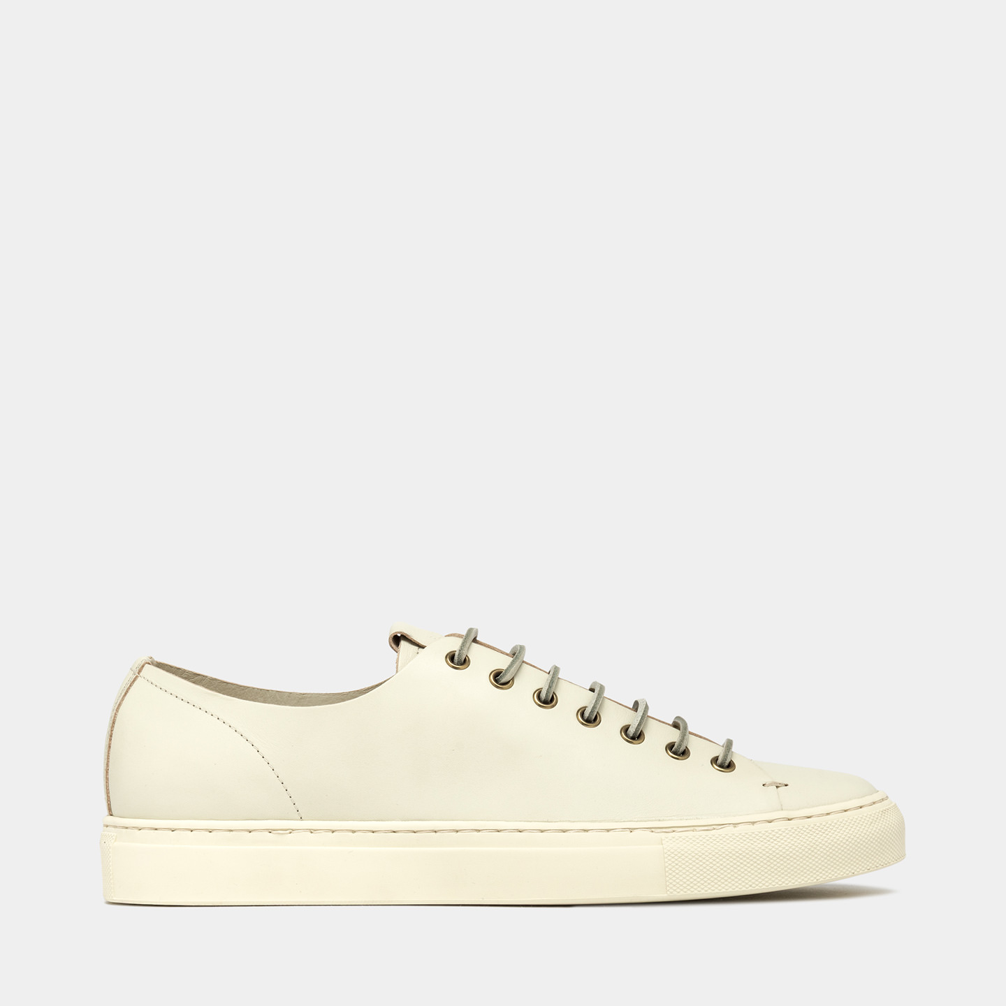 BUTTERO TANINO SNEAKERS IN CREAM LEATHER B11600ETRUS-UG1/07-ANISE