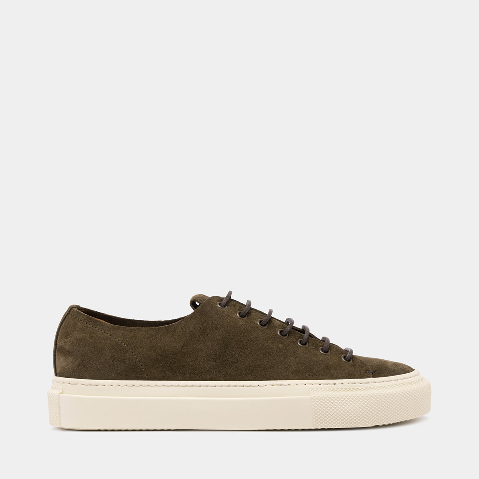 BUTTERO: TANINO SNEAKERS IN MILITARY SUEDE