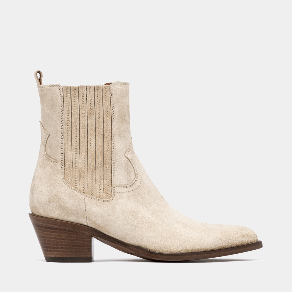 BUTTERO: ANNIE BOOTS IN COOKIE BROWN SUEDE