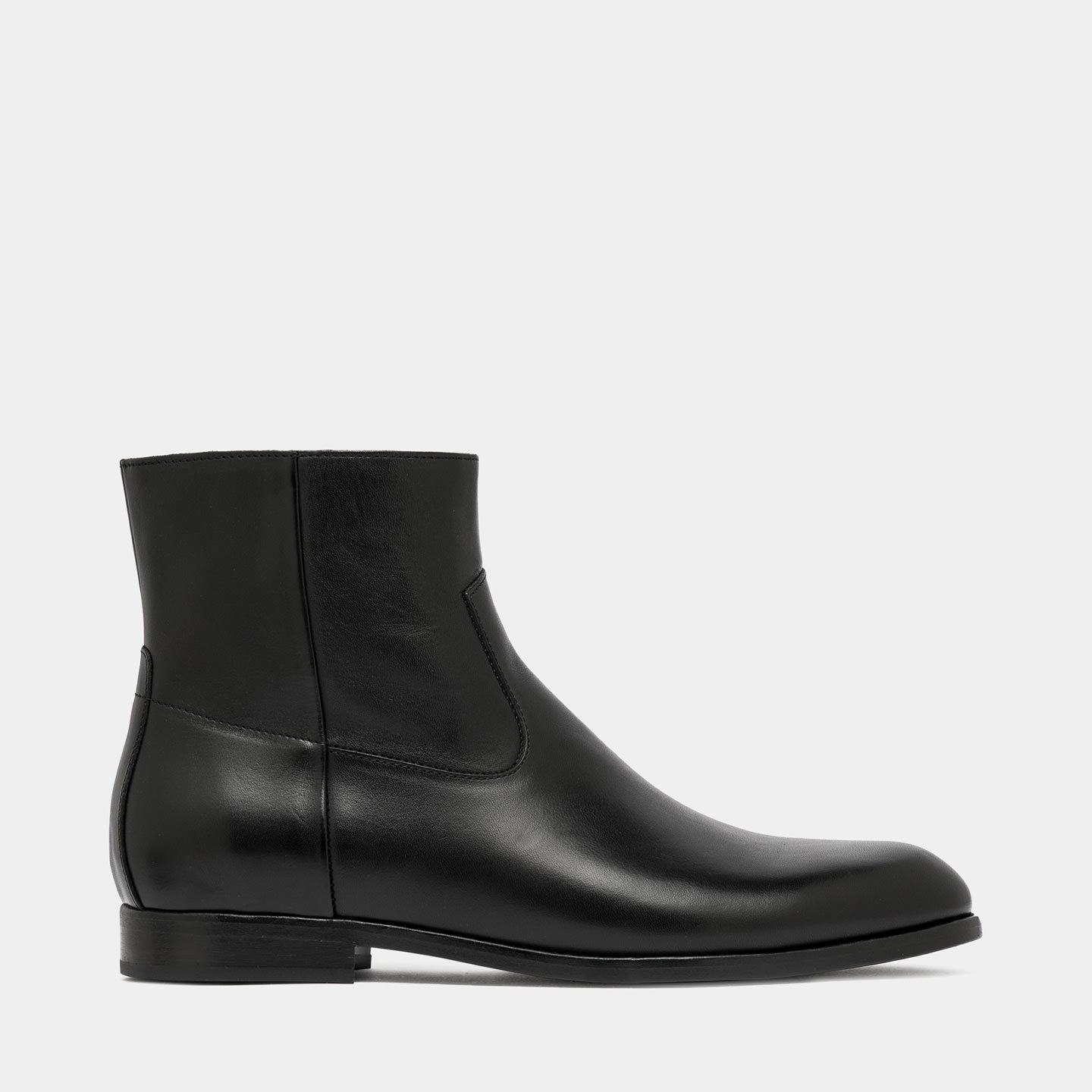 BUTTERO FLOYD ANKLE BOOTS IN BLACK LEATHER B9170ETRU-UC1/01-NERO