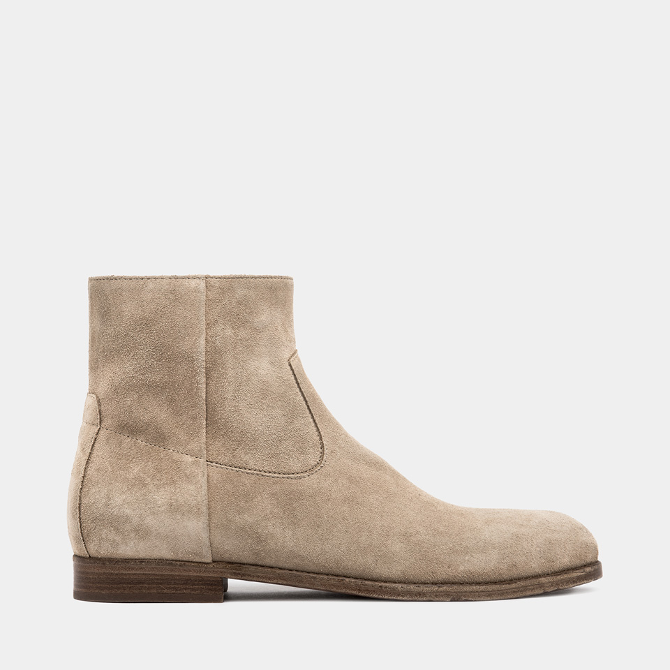 BUTTERO: BOTTINE FLOYD EN DAIM BEIGE