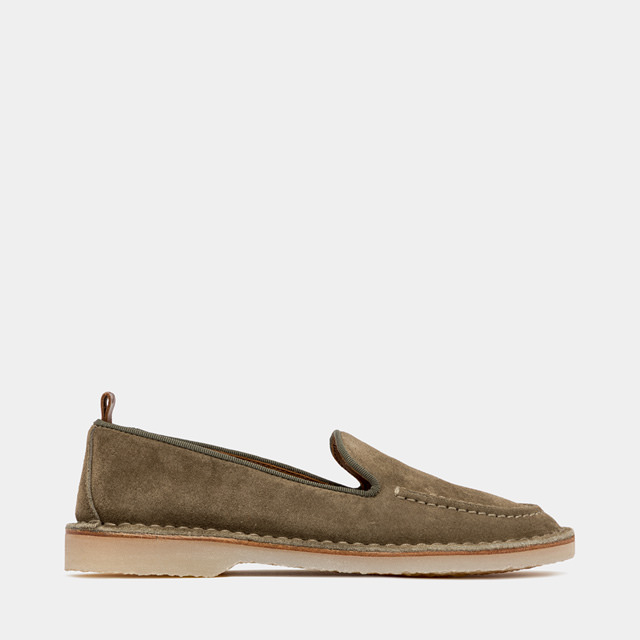 BUTTERO: MOCASSINO ARGENTARIO IN SUEDE LEAD GREY