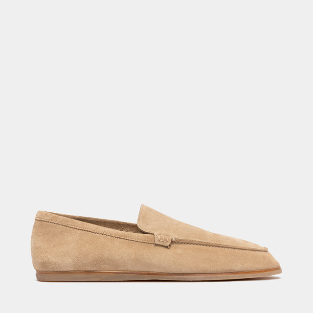 BUTTERO ROCCO LOAFER IN BEIGE SUEDE