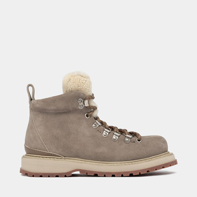 BUTTERO ALPI TREKKING BOOTS IN COCONUT BROWN SUEDE