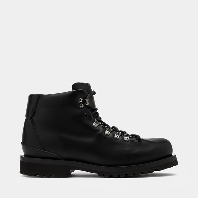 BUTTERO CANALONE PEDULA STYLE BOOTS IN BLACK LEATHER