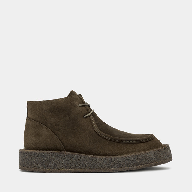 BUTTERO: MOTA ANKLE BOOTS IN HUNTER GREEN SUEDE