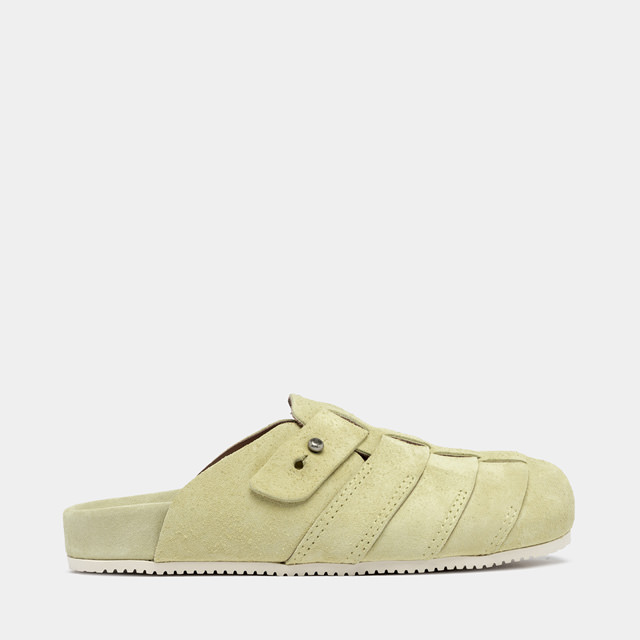 BUTTERO: GLAMPING MULE IN SUEDE STRAW