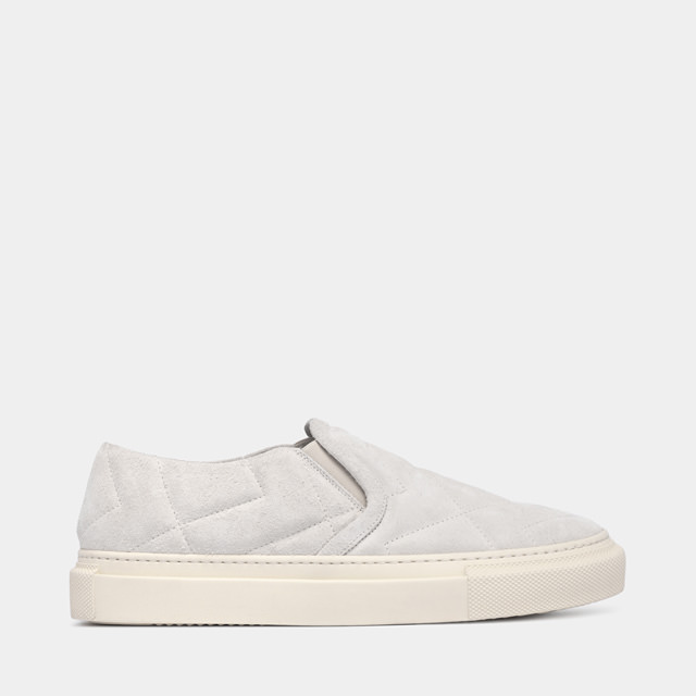 BUTTERO: TANINO SLIP ON SHOES IN LAMB SUEDE 