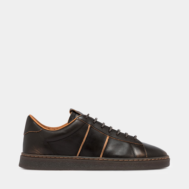 BUTTERO BURRO SNEAKERS IN WALNUTS LEATHER