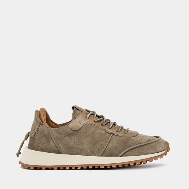BUTTERO FUTURA SNEAKERS IN COCONUT BROWN SUEDE