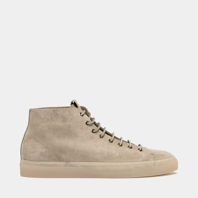 BUTTERO SNEAKERS TANINO MID IN SUEDE BEIGE