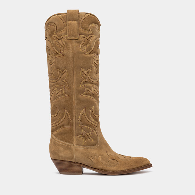 BUTTERO FLEE BOOTS IN COPPER BROWN SUEDE