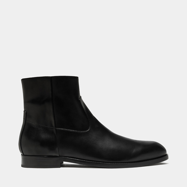 BUTTERO FLOYD BOOTS IN BLACK LEATHER