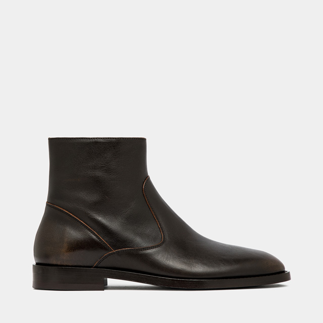 BUTTERO STIVALETTO CASENTINO IN PELLE AGED NOCE