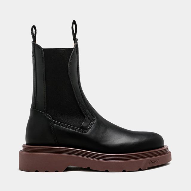 BUTTERO STORIA CHELSEA BOOTS IN BLACK LEATHER