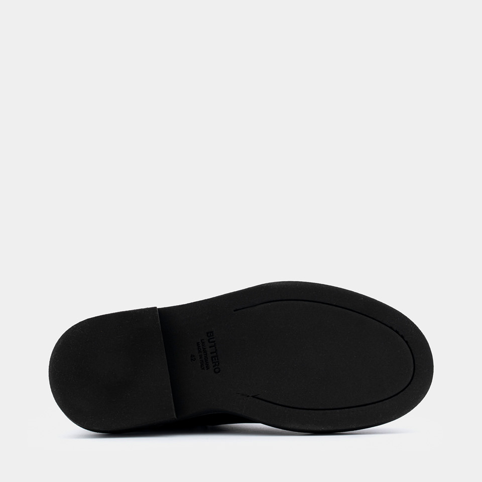 BUTTERO: CHELSEA IN PELLE NERO