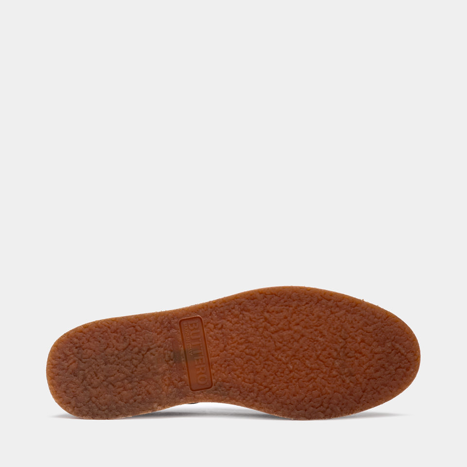 BUTTERO: ARGENTARIO LOAFER IN COFFEE BROWN SUEDE