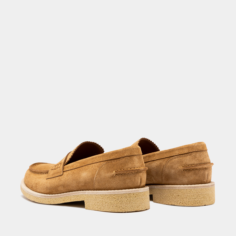 BUTTERO: MOCASSINO DANTE IN SUEDE RAME