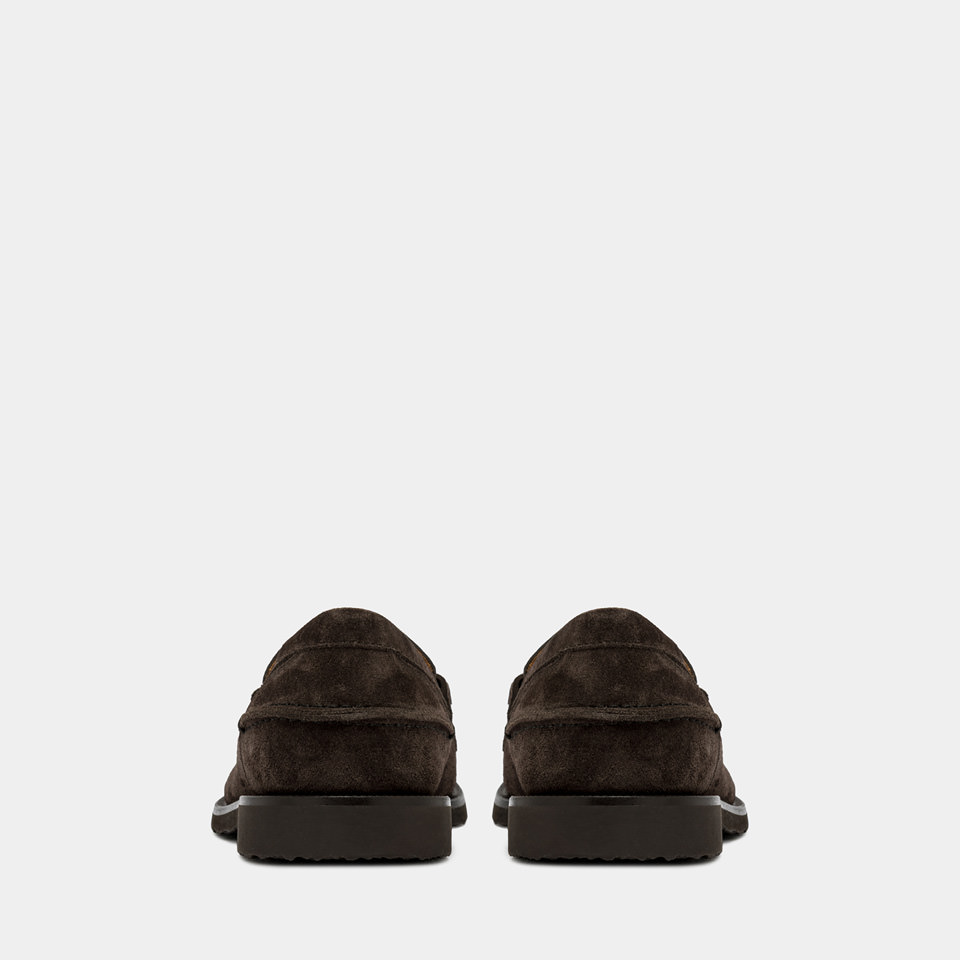 BUTTERO: MOCASSINO FENIGLIA IN SUEDE MOKA