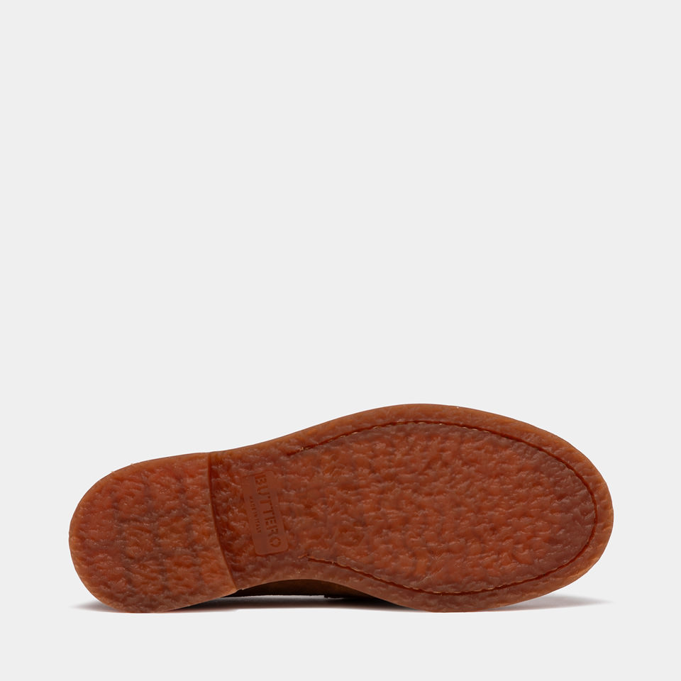 BUTTERO: FENIGLIA LOAFERS IN EARTH BROWN SUEDE