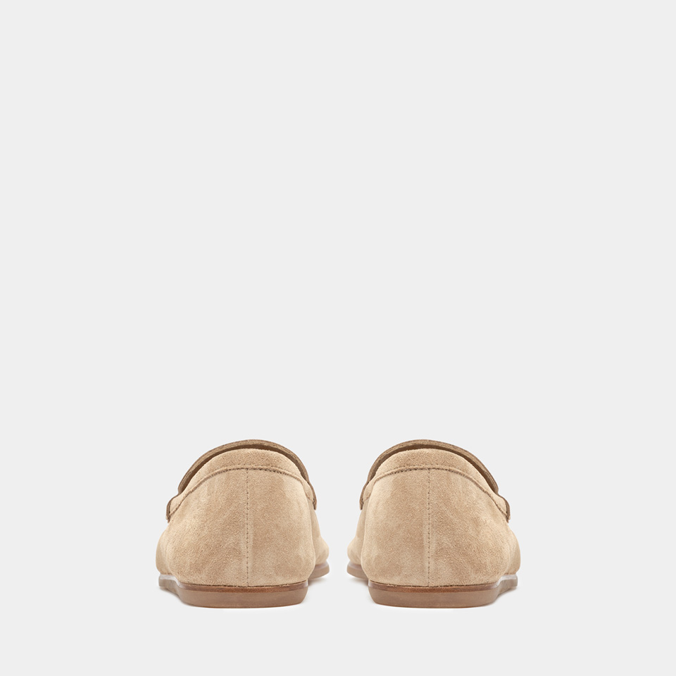 BUTTERO: ROCCO LOAFER IN BEIGE SUEDE