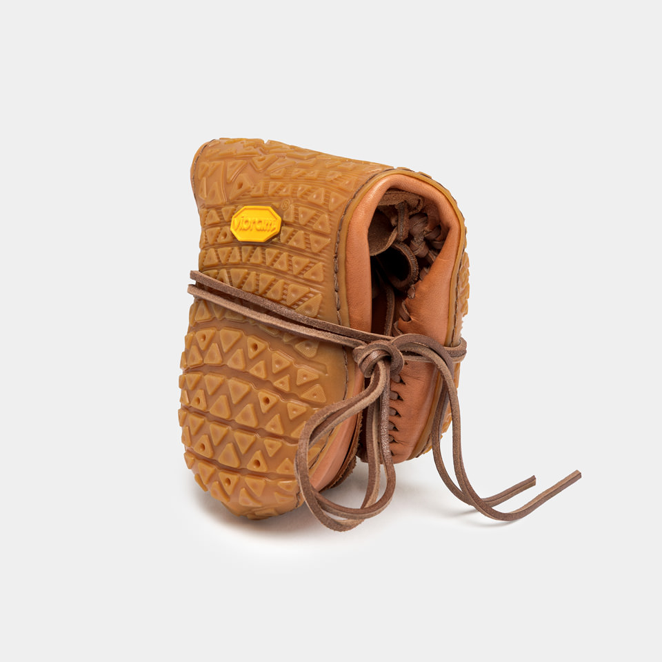 BUTTERO: TARTANA LOAFERS IN HONEY-COLORED LEATHER