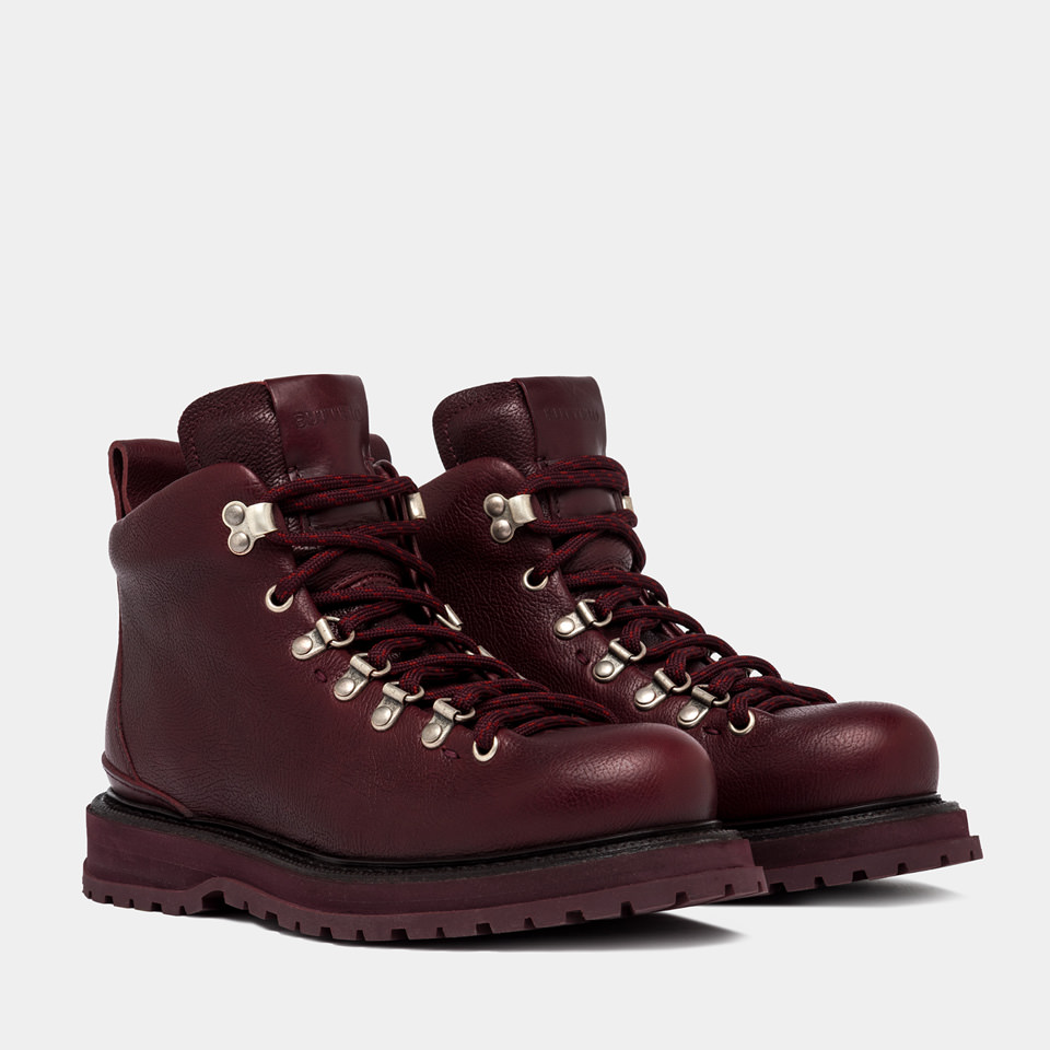 BUTTERO: PEDULE ALPI EN CUIR MARTELE' DARK CHILE