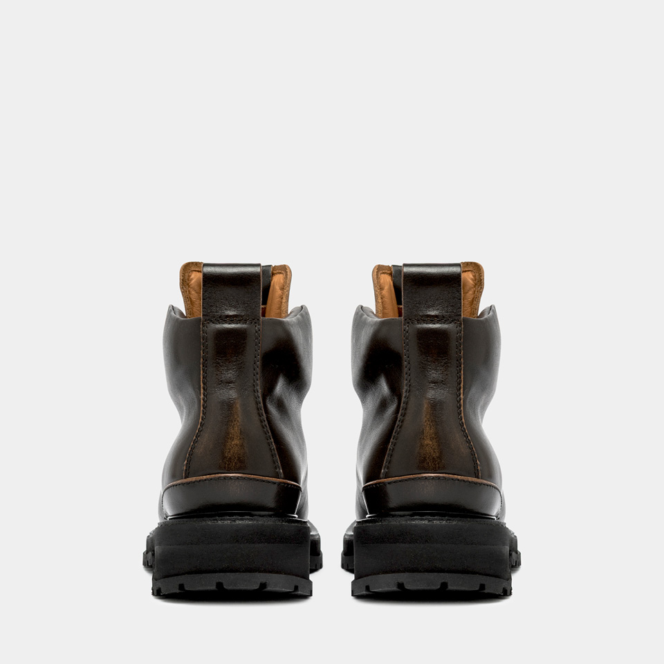 BUTTERO: ALPI TREKKING BOOTS IN WALNUTS LEATHER