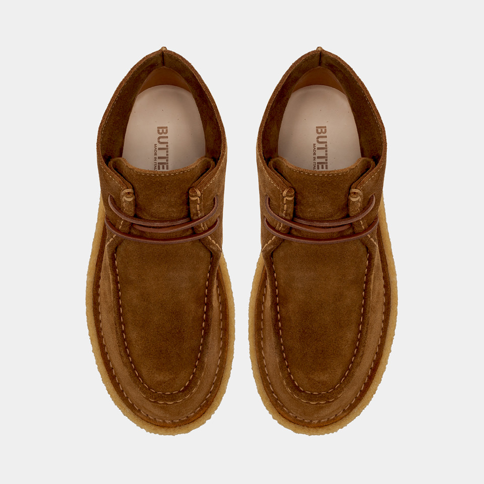 BUTTERO: STIVALETTO MOTA  IN SUEDE RAME