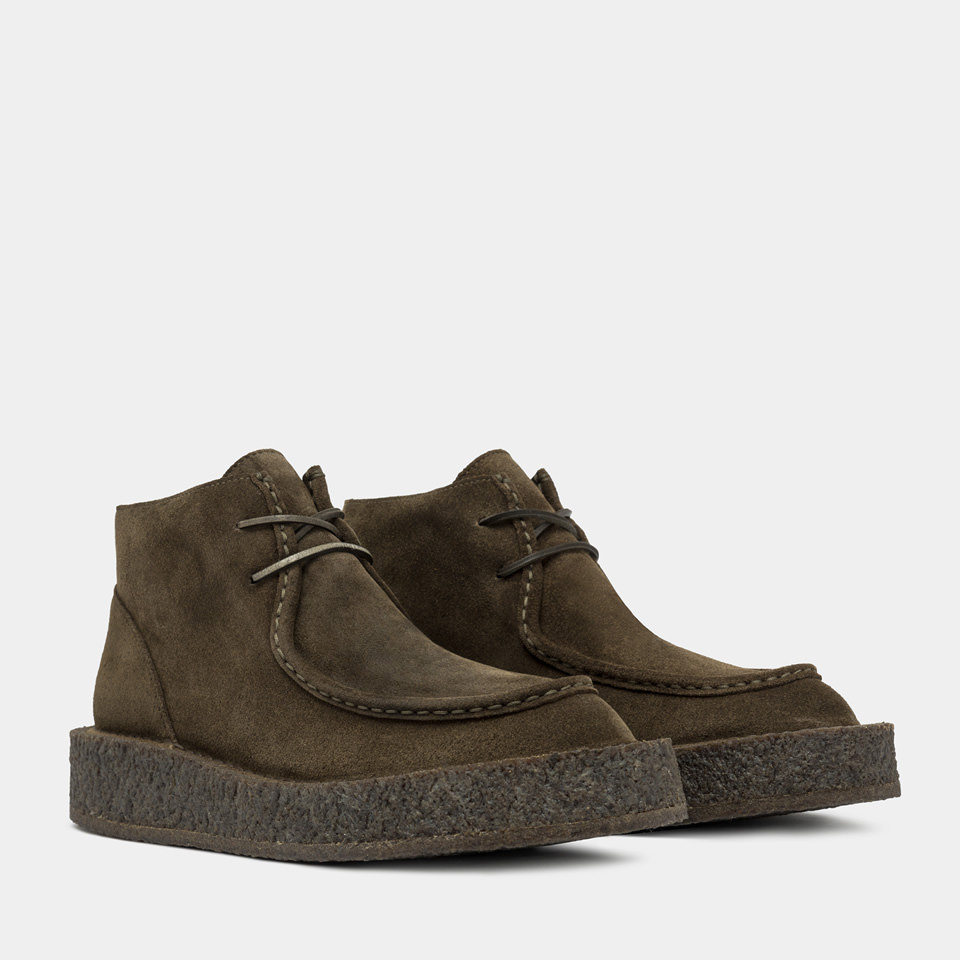 BUTTERO: MOTA ANKLE BOOTS IN HUNTER GREEN SUEDE