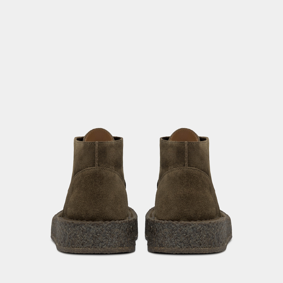 BUTTERO: MOTA ANKLE BOOTS IN HUNTER GREEN SUEDE