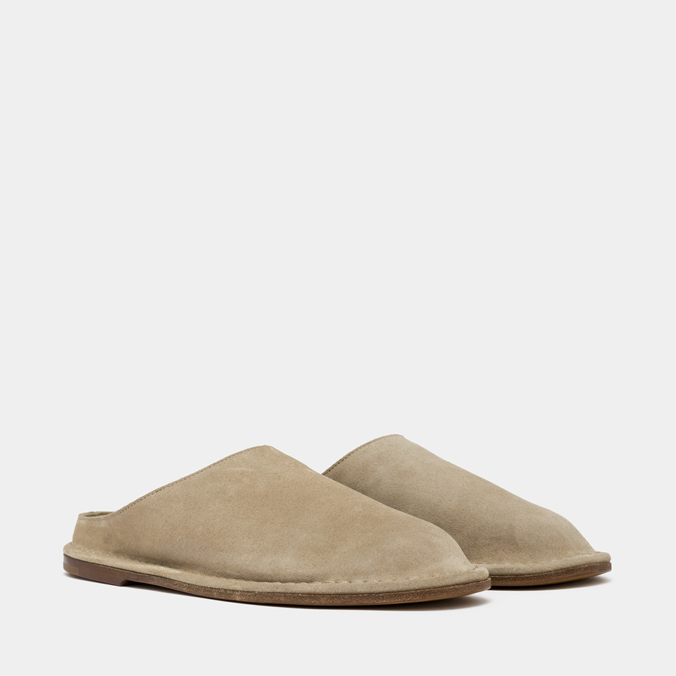 BUTTERO: SABOT CAPALBIO EN DAIM BEIGE