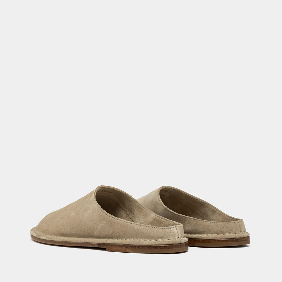BUTTERO: SABOT CAPALBIO EN DAIM BEIGE