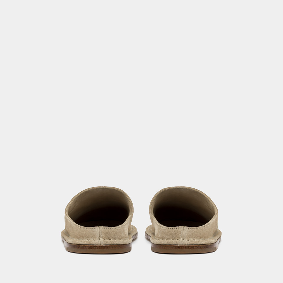 BUTTERO: SABOT CAPALBIO EN DAIM BEIGE