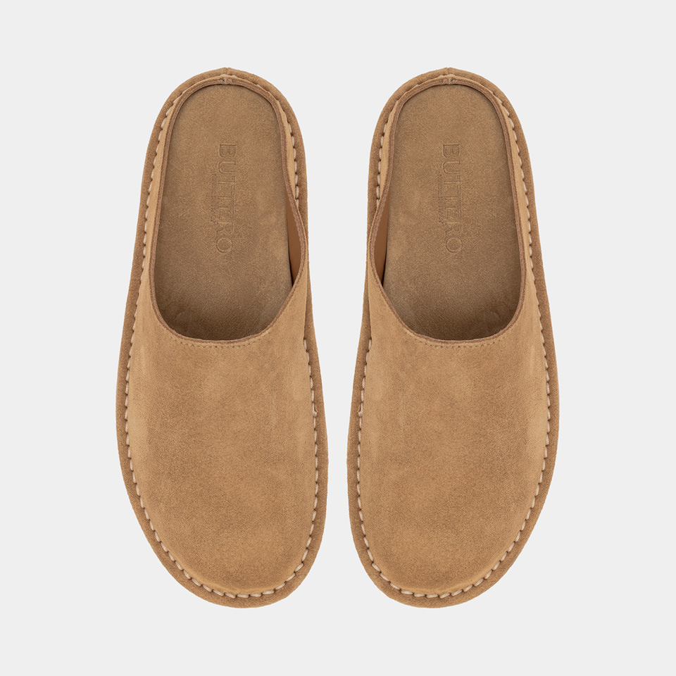 BUTTERO: SABOT CAPALBIO IN SUEDE RAME