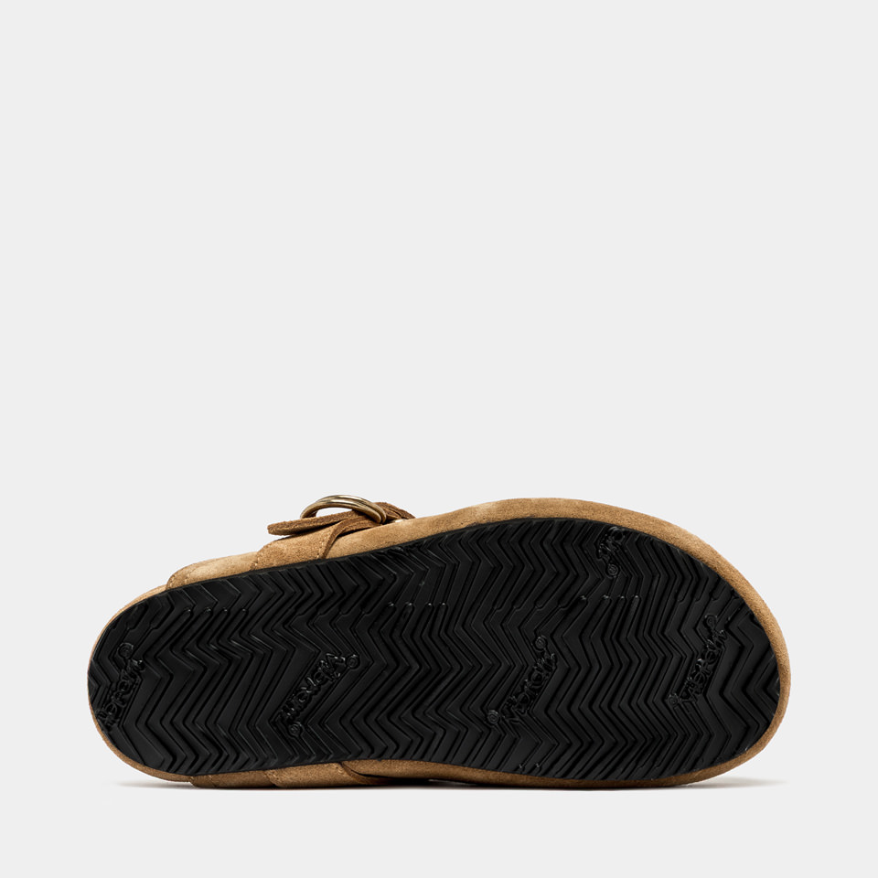 BUTTERO: SABOT CORTONA EN DAIM CUIVRE