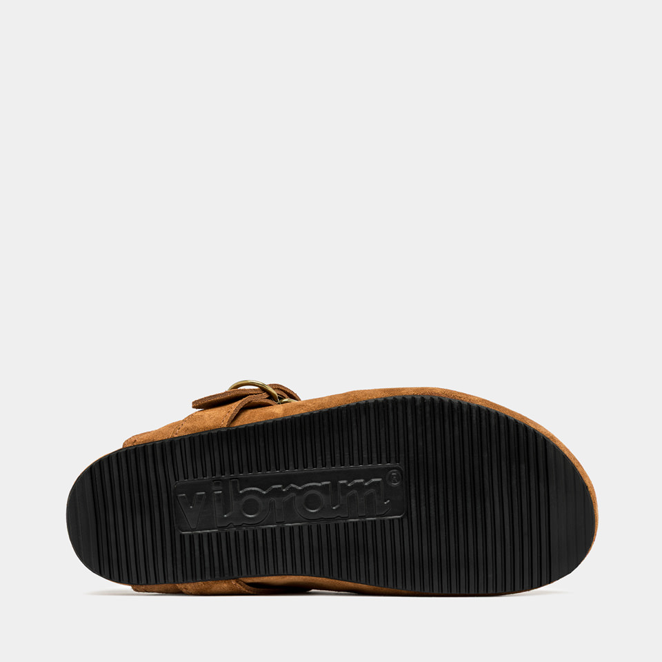 BUTTERO: SABOT CORTONA IN SUEDE TERRA