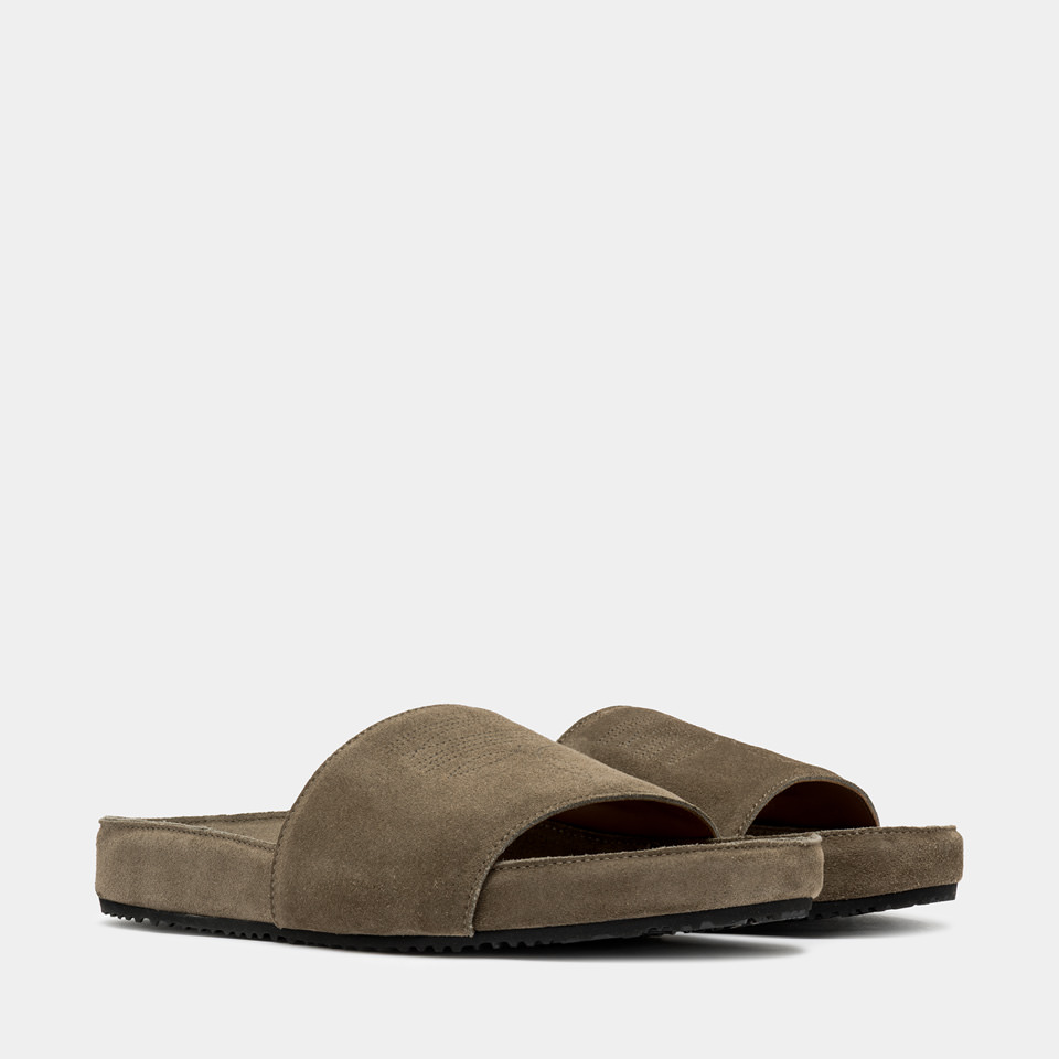 BUTTERO: SANDALE CORTONA EN DAIM LEAD GREY